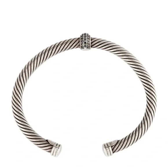 Diamond Station Cable Classic Cuff bracelet - Picture 4 of 5